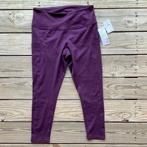 NWT Z by Zella 3/4 high waisted leggings with pockets | sz Large